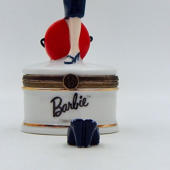 Commuter Barbie (1959-1960) Trinket Hinge Box 2000 Shoes Midwest Of Cannon Falls - Picture 8 of 9